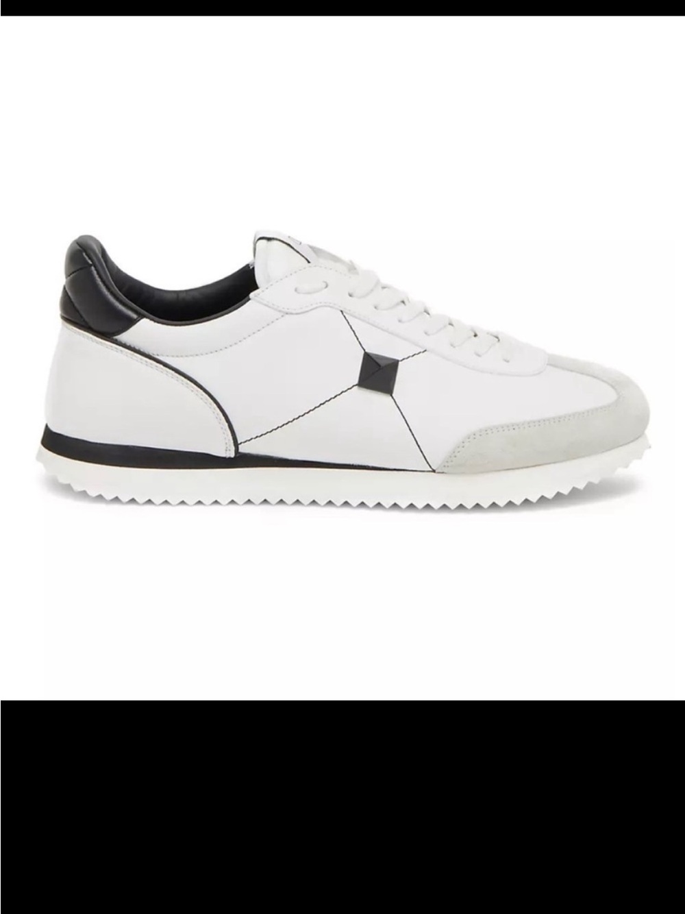 Size 42 Valentino Garavani Retrorunner Sneakers White Black